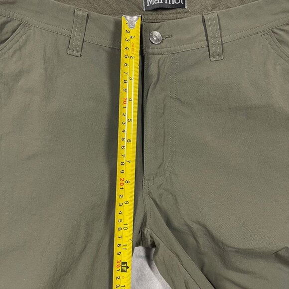 Marmot Mens Olive Green Outdoor Pants Size 34 Lightweight Durable Stretch Fabric - Picture 8 of 11